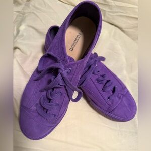 H&M DIVIDED Platform Purple Sneakers Women Size US 10
